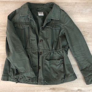Old navy, green jean jacket